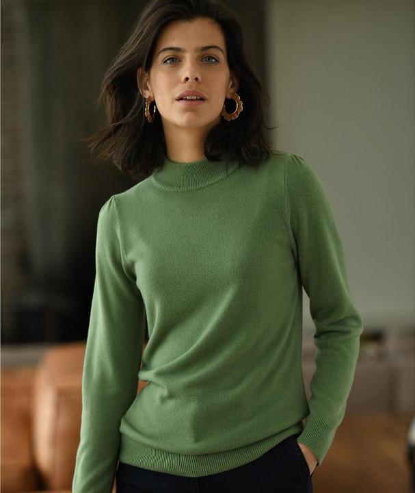 Actual product image Anne Weyburn Stand-up collar jumper in soft knitwear (40, 42)