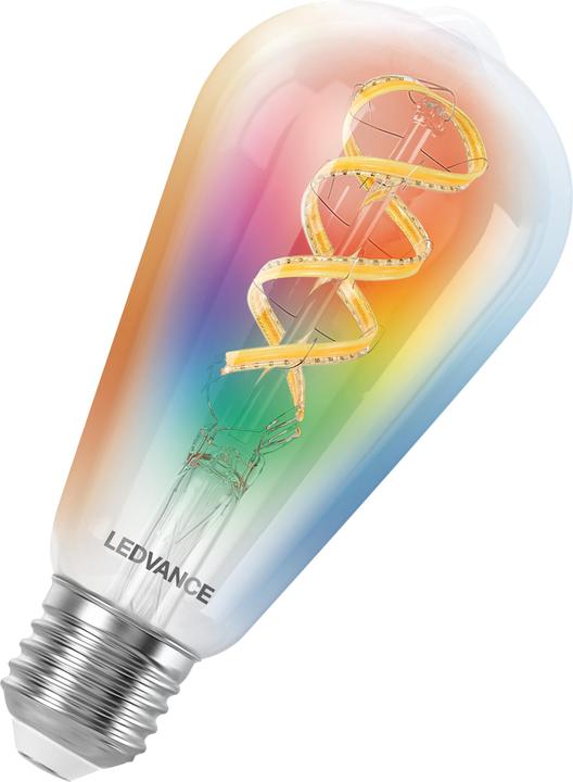 Image du produit Ledvance SMART+ MATTER FILAMENT EDISON MULTICOLOR 4.8W 827...865 Multicolore E27 (E27, 470 lm, 4x)