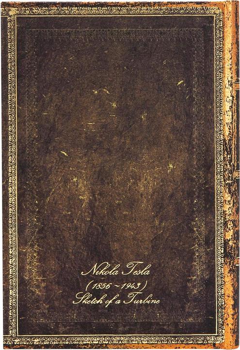 Actual product image Paperblanks Fascinating manuscripts Tesla, sketch of a turbineMiniUNL