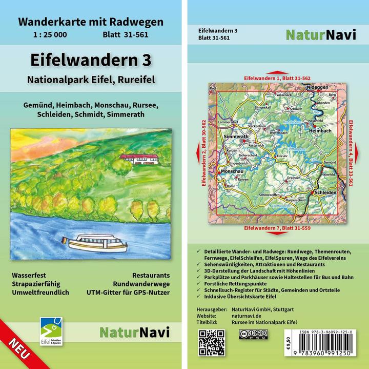 Actual product image Eifel hiking 3 - Nationalp. Eifel, Rure