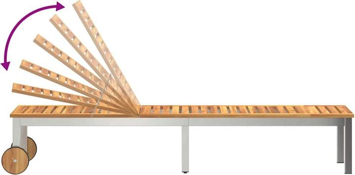 Actual product image vidaXL Sonnenliege (205 cm)