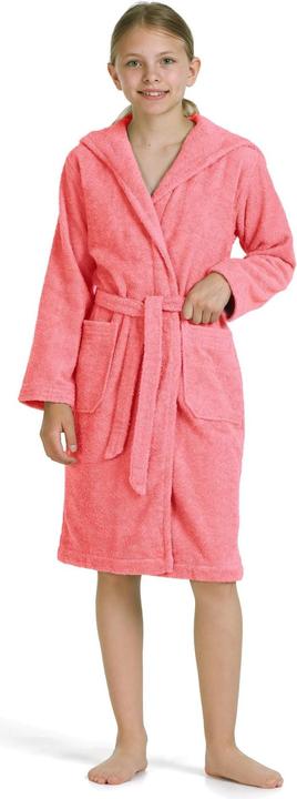 Actual product image Möve Superwuschel Kids &Teens Kapuzenmantel coral (140)