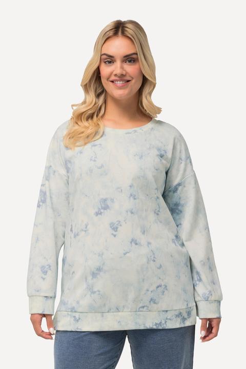 Produktbild Ulla Popken Sweatshirt, Batikdruck, Oversized, Rundhals, Langarm (42, 44)