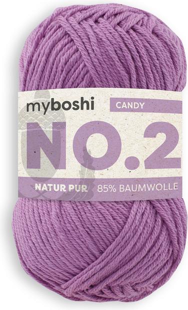 Image du produit Myboshi Laine n°2 col.261 candy purpur 50 g, 100 m, 85 % CO, 15 % KP