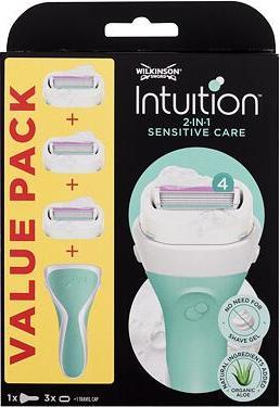 Actual product image Wilkinson Intuition Sensitive ( handle + 3 different heads ) - Shaver for women - (1 x)