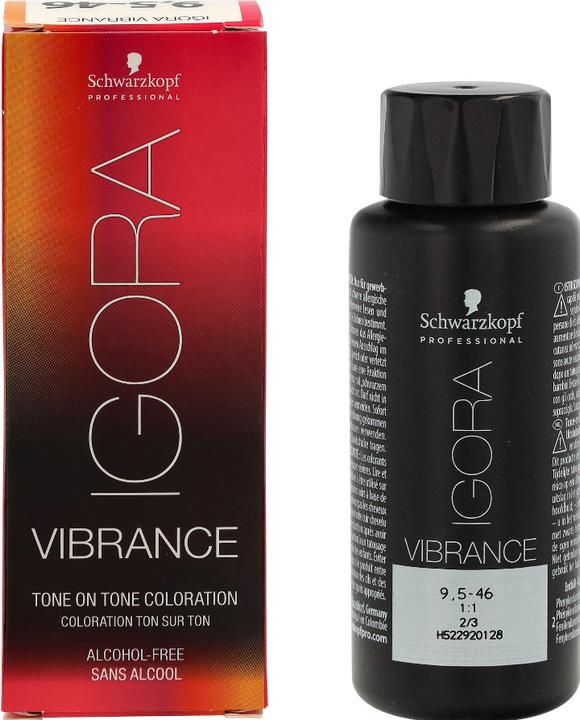 Actual product image Schwarzkopf Professional IGORA Vibrance Hair Tint NEW (9.5-46 Beige Chocolate Toner)