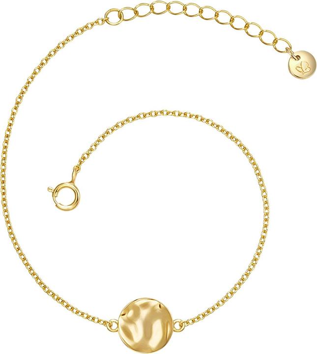 Immagine prodotto Glanzstücke München Cerchio da donna in argento sterling e oro giallo - 31316 (17 cm, Argento)