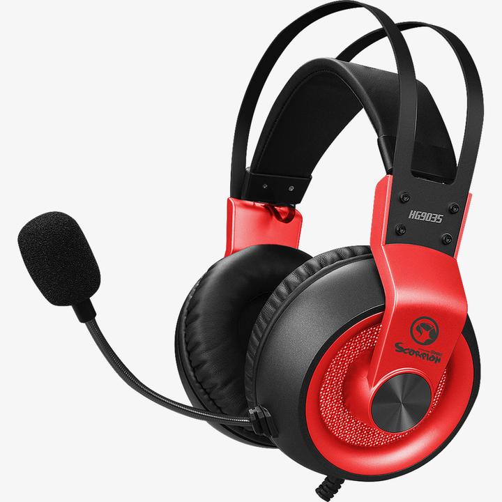 Image du produit Marvo HG9035RD Casque de jeu filaire 7.1USB, rouge (Filaire)