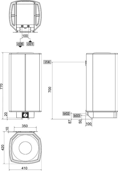 Actual product image Stiebel Eltron SH 30 S hydraulic wall-mounted cylinder, 30 litres, 1-6 KW