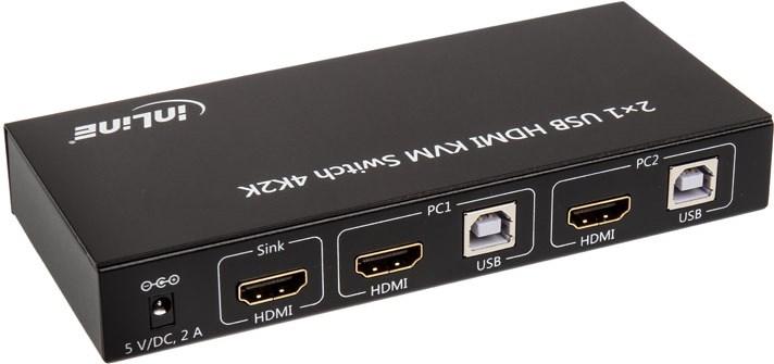 Actual product image InLine KVM Desktop Switch