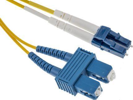 Actual product image RS PRO LC/UPC - SC/UPC Duplex Patchcord 20mtr (0.21 m)