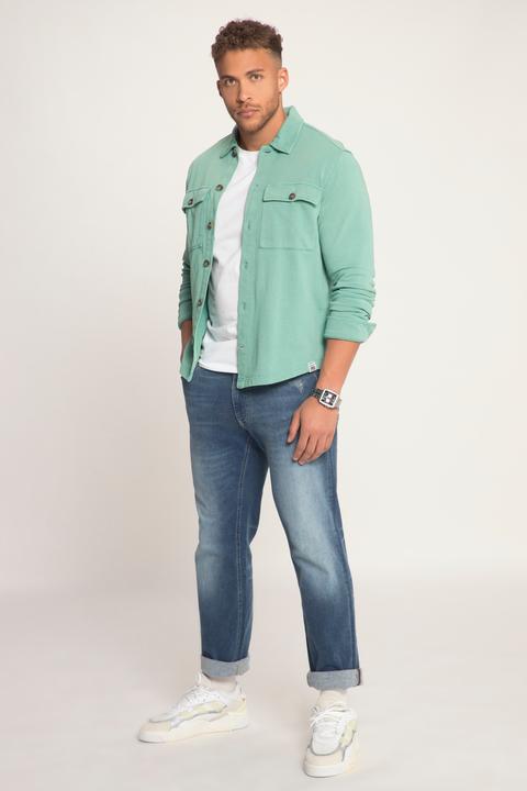 Produktbild Sthuge Sweat-Hemd, Overshirt, acid washed, Langarm (6XL)