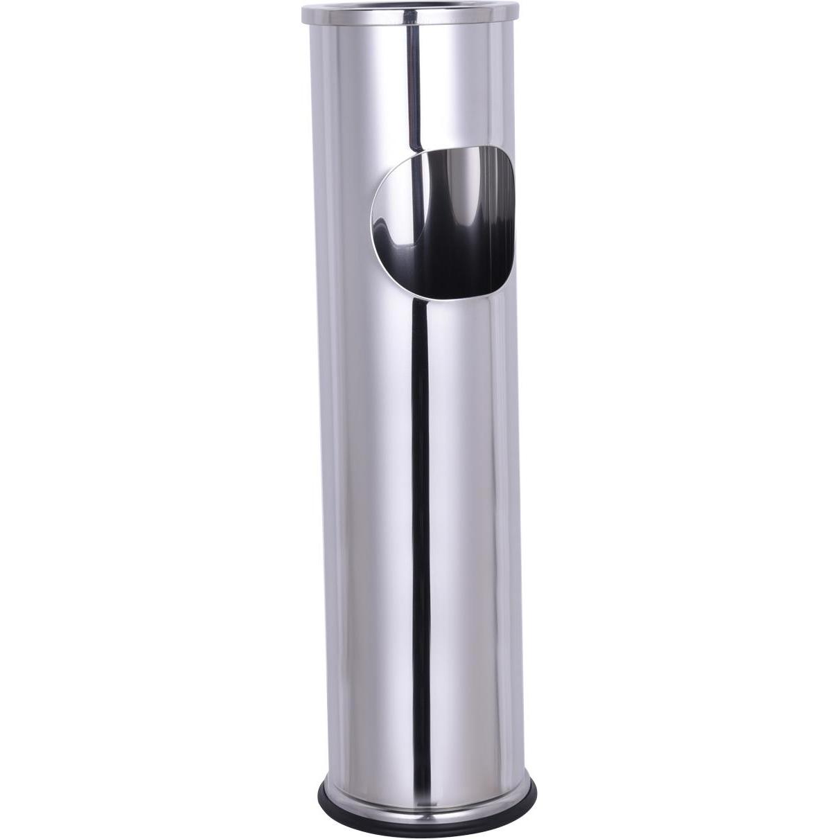 Mojawo, Aschenbecher, XL Standaschenbecher Windaschenbecher Mülleimer Outdoor Chrom