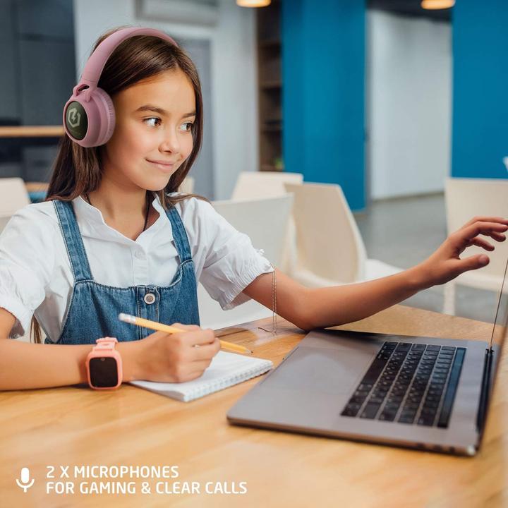 Produktbild PowerLocus Buddy Bluetooth-Kinderkopfhörer pink