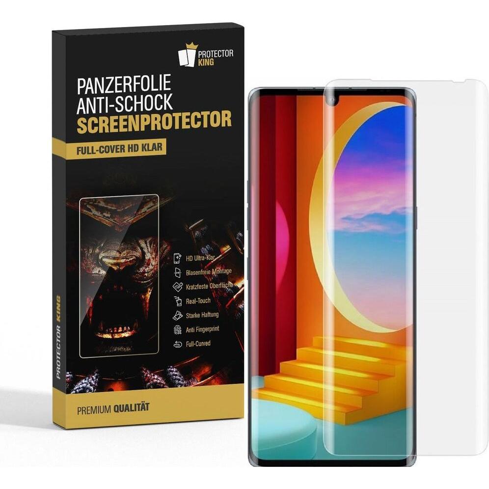 Protectorking 2x Premium Displayschutzfolie 3D KLAR (2 Stück, LG Velvet), Smartphone Schutzfolie