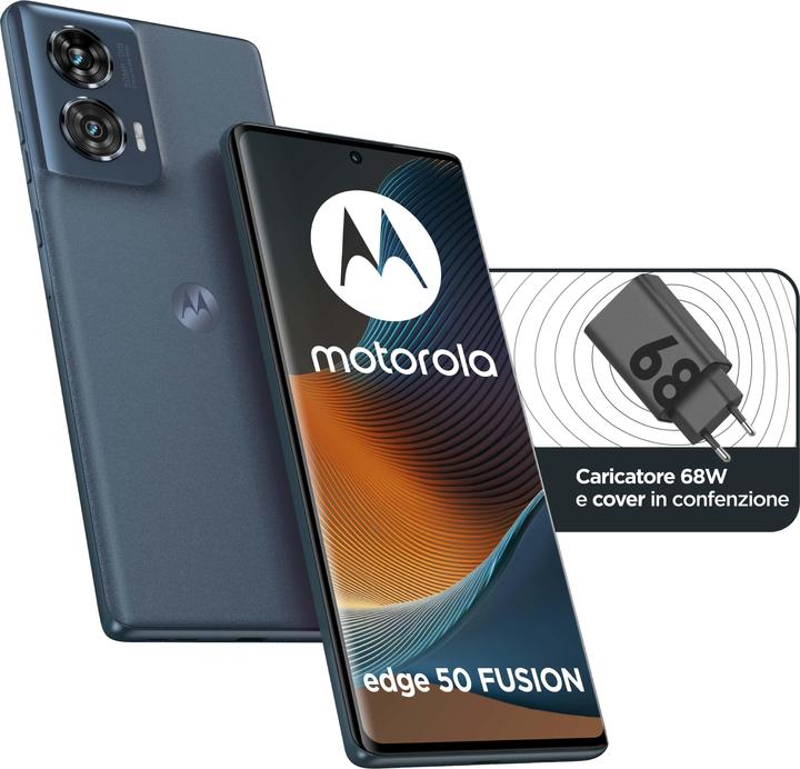 Produktbild Motorola Edge 50 Fusion (256 GB, Forest Blue, 6.70", SIM + eSIM, 50 Mpx, 5G)