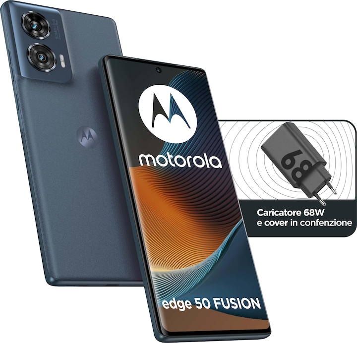 Produktbild Motorola Edge 50 Fusion (256 GB, Forest Blue, 6.70", SIM + eSIM, 50 Mpx, 5G)