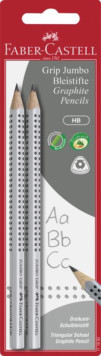 Immagine prodotto Faber-Castell Matita C.Jumbo Grip HB 2 pezzi. (HB, 2 x)