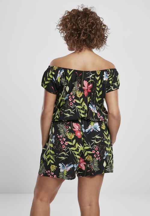 Produktbild Urban Classics Ladies AOP Off Shoulder Short Jumpsuit (L)