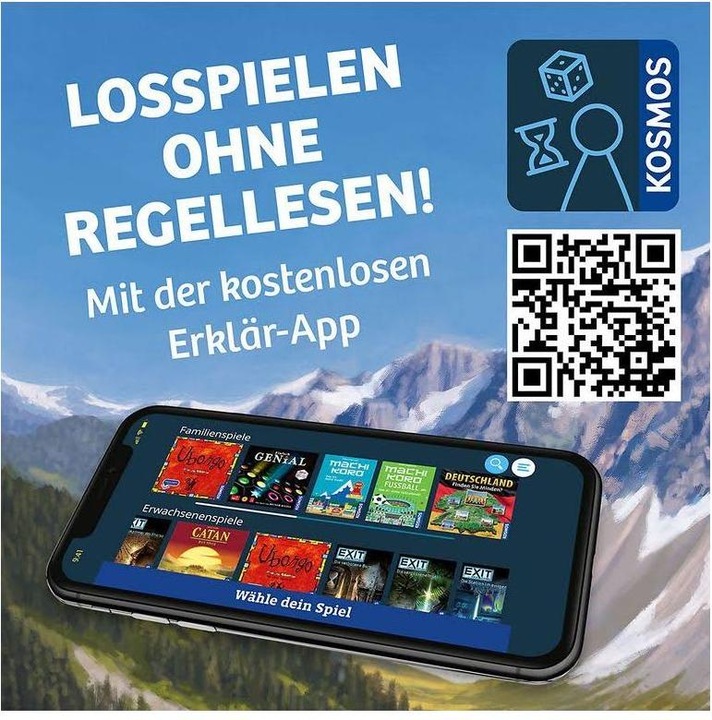 Produktbild Kosmos Familienspiel Cascadia – Im Herzen der Natur (Deutsch)