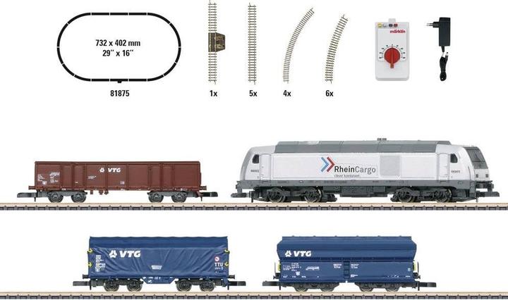 Actual product image Märklin 81875 Z Starter set mod. goods traffic (Track Z)