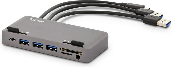 Produktbild LMP Attach Dock Pro 10 Port SG,Mini-DP,HDMI (USB-C, 7 Ports)
