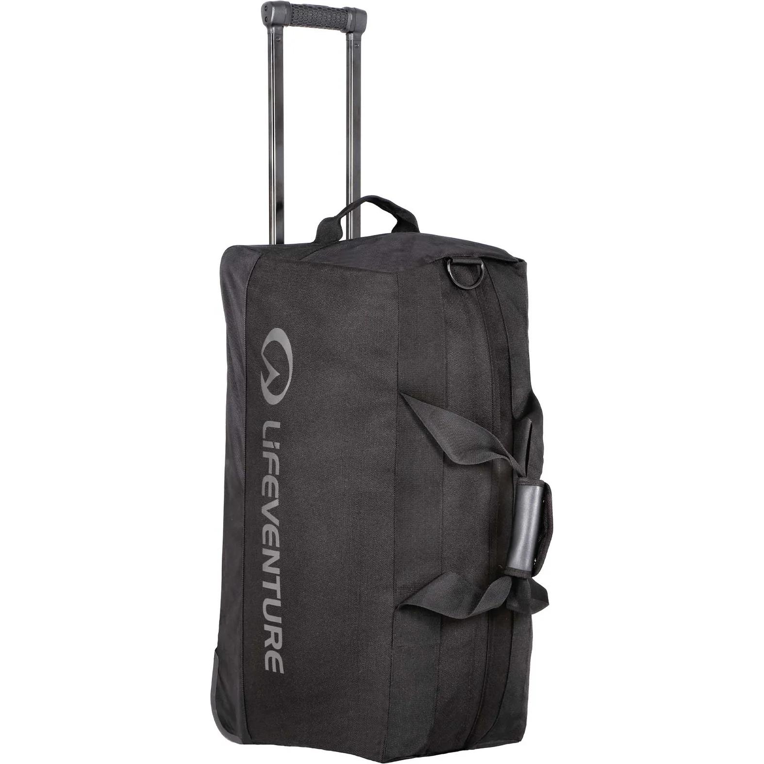 Lifeventure, Unisex, Borsa, Expedition Wheeled Duffle, 100 Litre Rigid-Base, Black, Nero, (100 l)