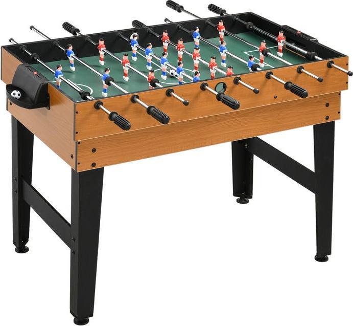 Produktbild Swisshandel24 4 in 1 Multigame Spieletisch, Partyspieltisch mit Tischtennis Stahl, Naturholz