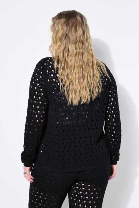 Immagine prodotto Studio Untold Cardigan dal taglio dritto in maglia traforata (58)