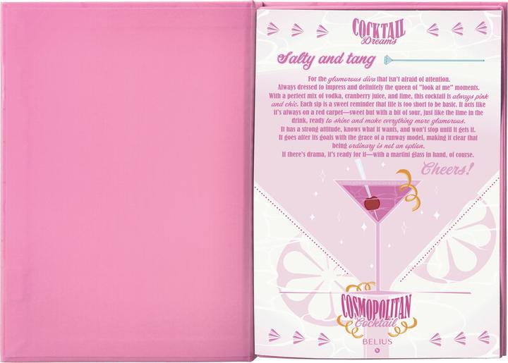 Immagine prodotto Belius Penna a sfera The Cocktail Menu (Blu, Pink)