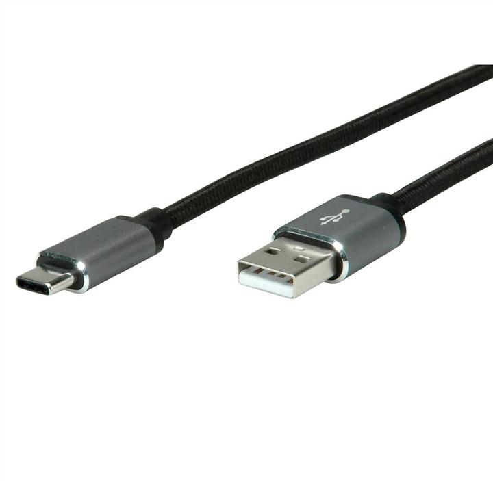 Produktbild Roline USB A – USB C (0.80 m, USB 2.0)