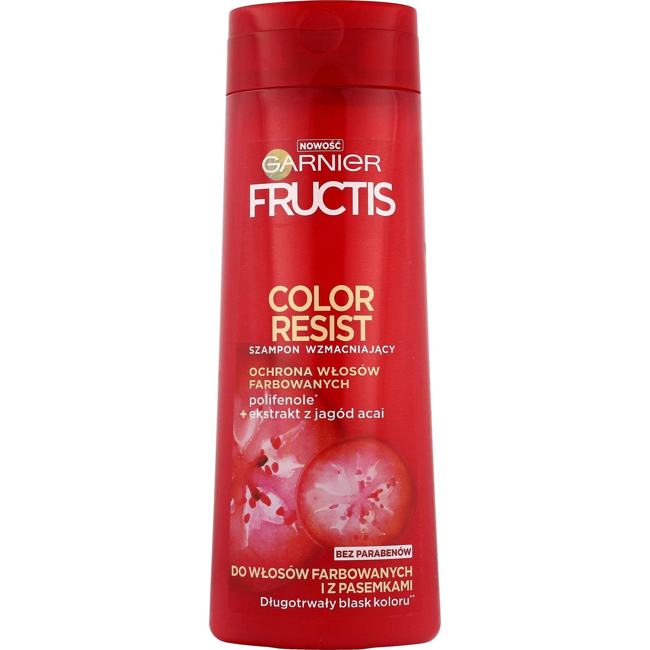 Garnier, Shampoo, New Fructis Color Resist Shampoo For Colored Hair 400Ml (400 ml, Flüssiges Shampoo)