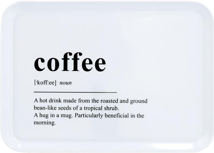 Produktbild Zeller Present Tablett Melamin Coffee 30.5x22 cm