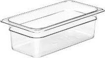 Actual product image Cambro Canteen 1/3GN 3.6L 32.5x17.6x10cm Polycarbonate Clear,6 pcs/box (3.60 l)