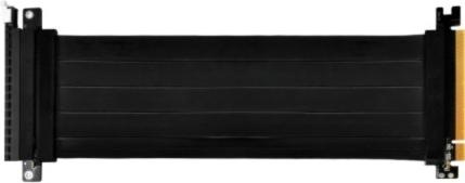 Actual product image Silverstone Riser flat cable, 22cm - black