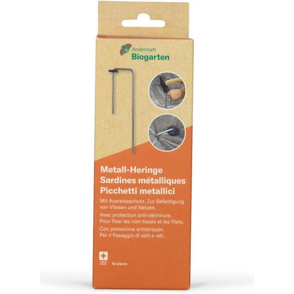 Andermatt Biogarten, Protezione invernali per piante + Pellicola da giardino, Pioli in metallo con protezione antistrappo