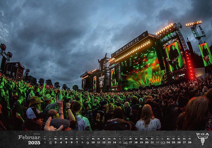 Actual product image Wacken Calendar 2025 (Hardcover, German)