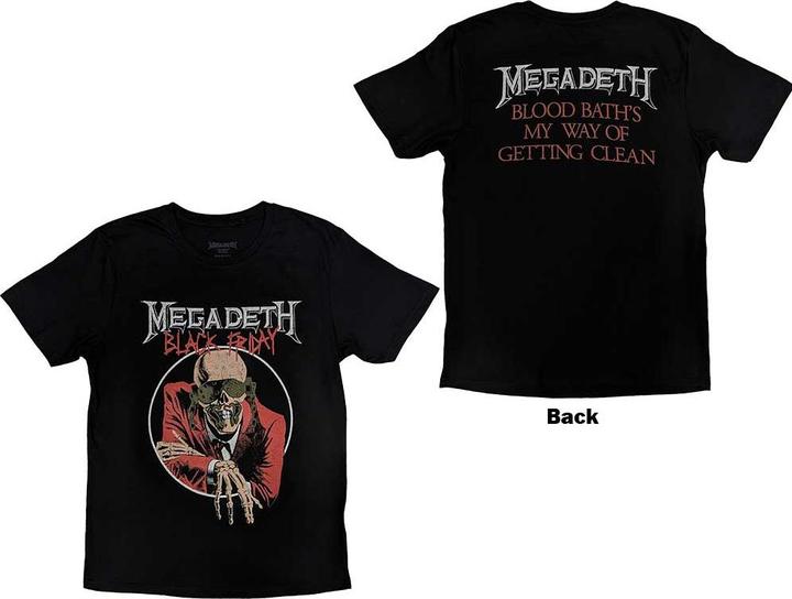 Actual product image Megadeth Black Friday Back Print (XL)