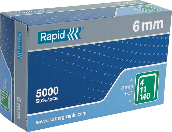 Productafbeelding Rapid Nietjes 140/6 mm galv. doos 5M (5000x)