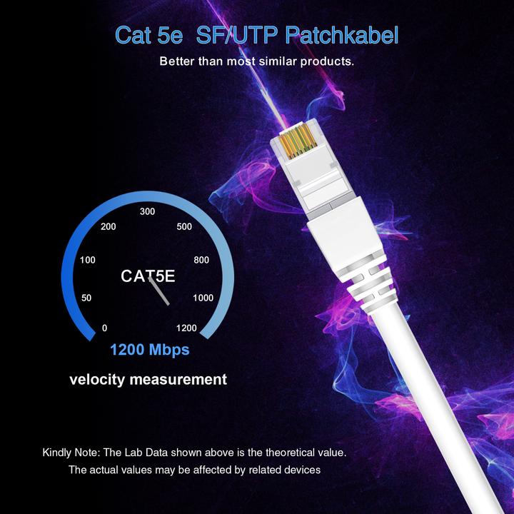 Produktbild Helos Herweck Patch-Kabel (S/UTP, CAT5e, 0.50 m)