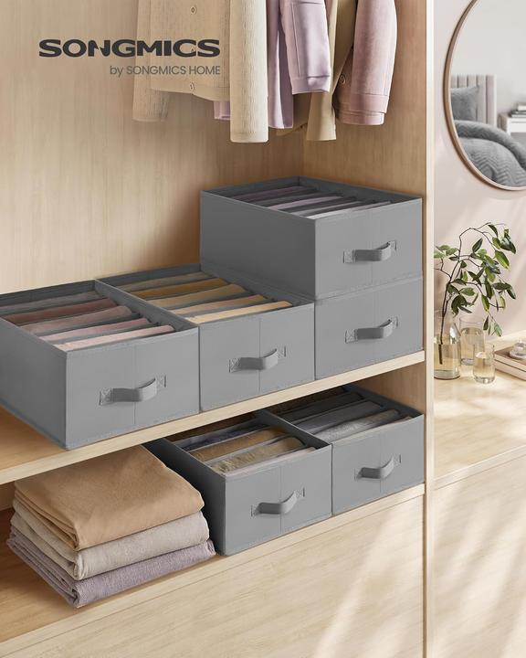 Image du produit Songmics 6-teiliges Kleiderschrank-Organizer-Set (30 cm, 6x)