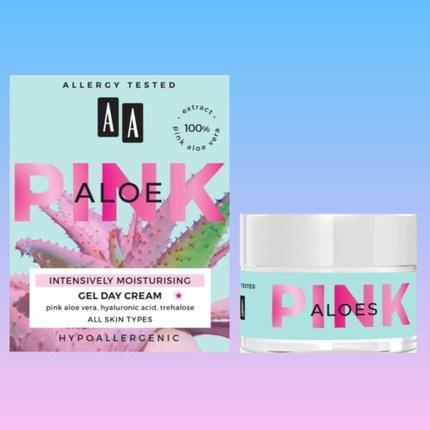AA Pink Intensely Moisturizing Cream-Gel For All Skin Types For The Day Aloe Vera 50Ml (50 ml, Gesichtsgel)