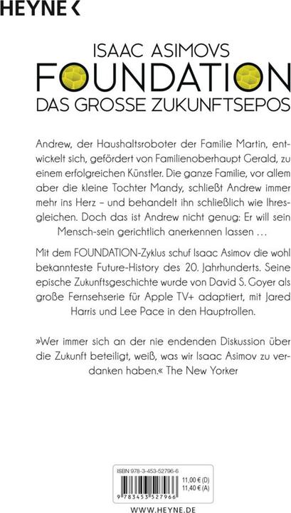 Produktbild Der Zweihundertjährige (Deutsch, Isaac Asimov, 2016)