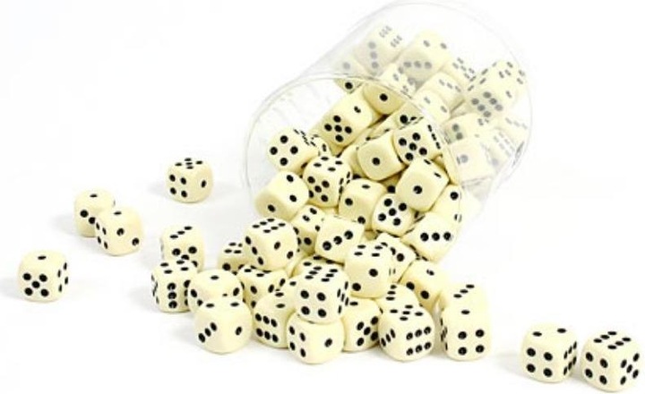 Actual product image ASS Altenburg 22599217 - 100x dice, ivory colored