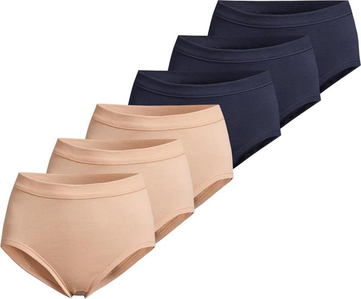 Beige, dunkelblau