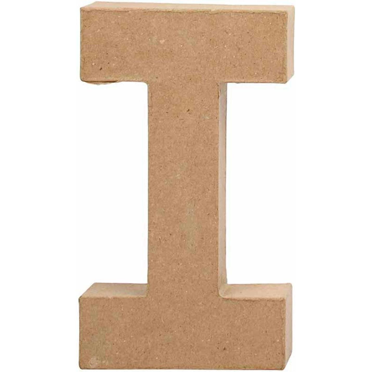 Creativ Company, Holzbuchstaben + Stoffbuchstaben, Papp-Buchstabe I 19.9 cm