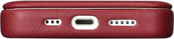 Actual product image iCarer CE Premium Leather Folio Case for iPhone 14 Pro Magnetic Flip Leather Folio Case MagSafe Red (Apple iPhone 14 Pro)