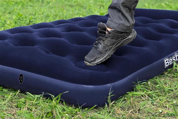 Image du produit Bestway Matelas gonflable 1 place avec pompe à pied intégrée 1,88 m x 99 cm x 28 cm (99 x 188 cm)