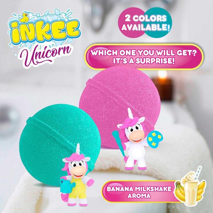 Actual product image Craze Inkee Surprise Badebombe Unicorn Professions (Bath bombs)