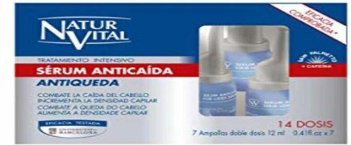 Actual product image NaturVital SERUM ANTICAÍDA tratamiento intensivo 7 ampollas x 12 ml (84 ml)